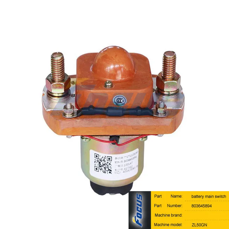 Wheel Loader Spare Parts ZL50GN battery main switch MZJ-400A/006X 803645894
