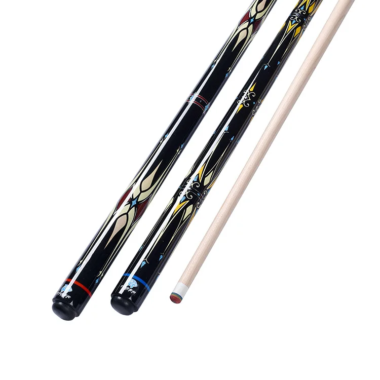 custom tip size 1pc snooker cue 3/4 joint handmade snooker cue