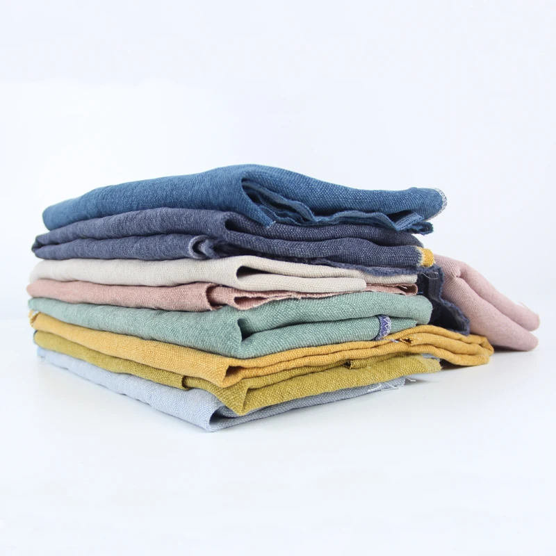 Stone Enzymed Washed Cheap Curtain Fabric 100% Linen Fabric For Curtain