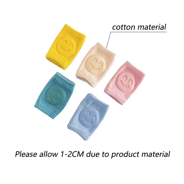 2021 Silicone Baby Elbow Knee Warm Breathable Anti Slip Crawling Cotton Baby Knee Pads Brace Protector