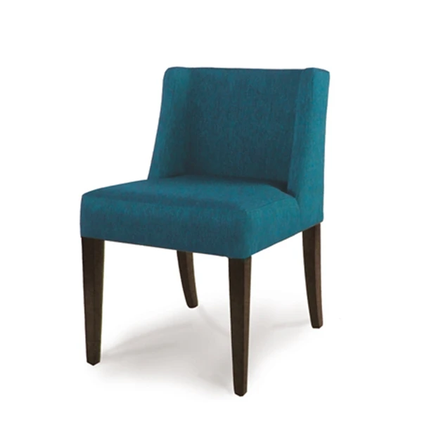 Cafe Furniture Grey Velvet Color Hotel Lobby Solid Wood Dining Room Chairs DC-575