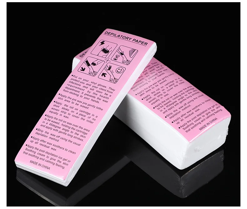Depilatory Wax Paper Hair Removal Non-woven Wax Paper Strip 10pcs/20pcs/50pcs/100pcs/bag