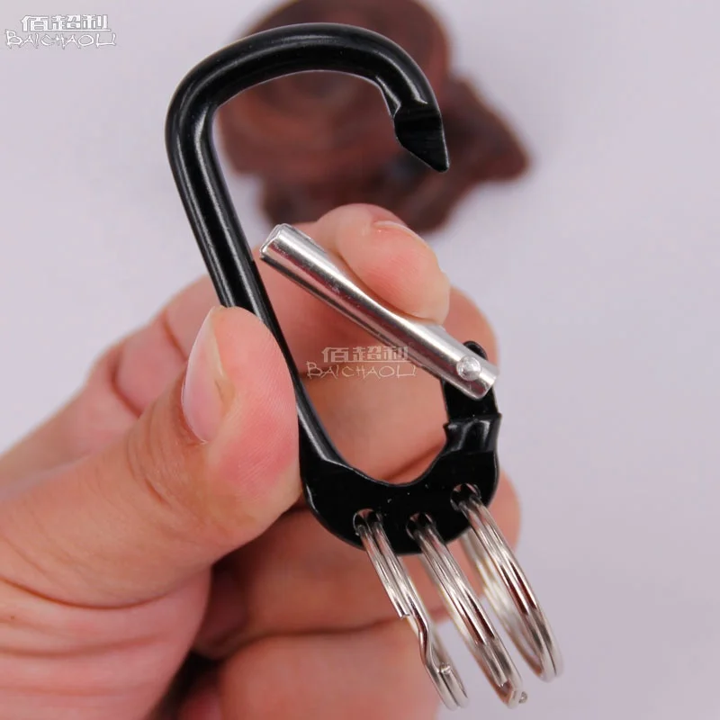 6 D aluminium alloy Sping carabiner hooks
