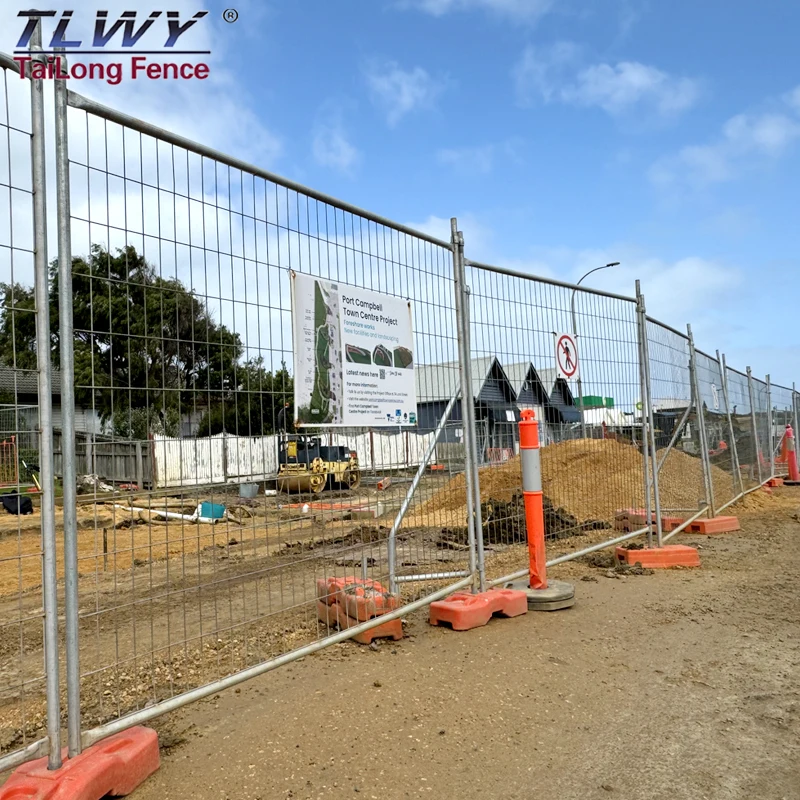 Construction Event Sites Powder Coated Australia Temporary Fence Chain Link Temporary Fence