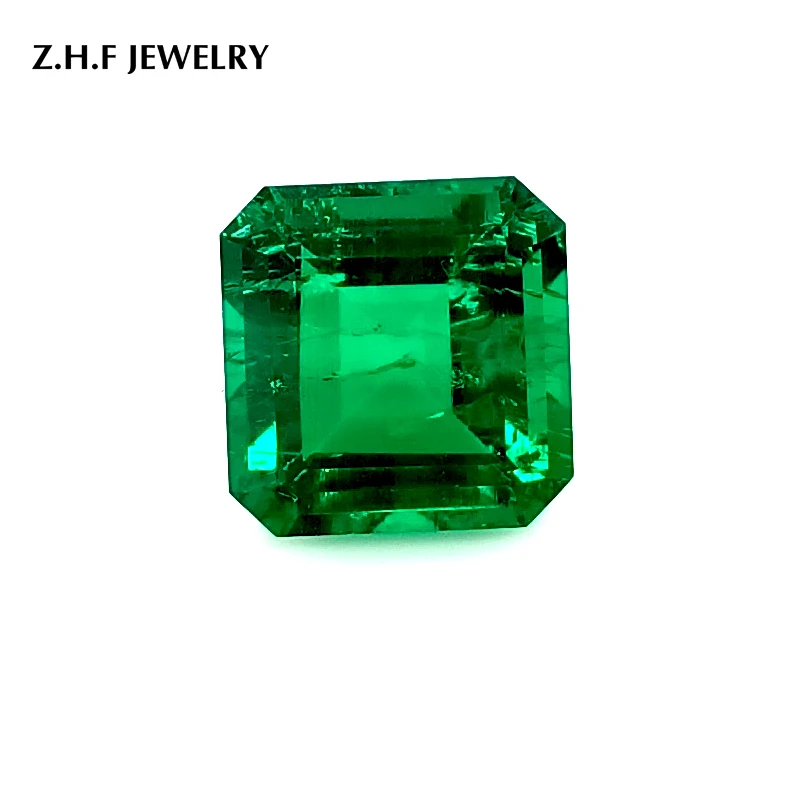 
Lab Grown Emerald Colombian Hydrothermal Loose Gemstones Octagon 12MM 7.16CT 