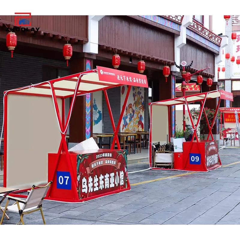 Market Popular Outdoor Commercial Booth Shopping Mall Exhibition Display Rack Creative Wrought Iron Stall