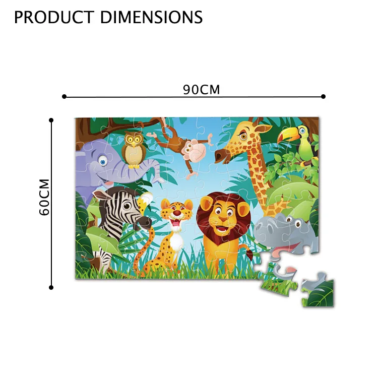 Enlighten Jumbo Floor Puzzle Forest and Wildlife Kids Jigsaw Puzzle 48 PCS