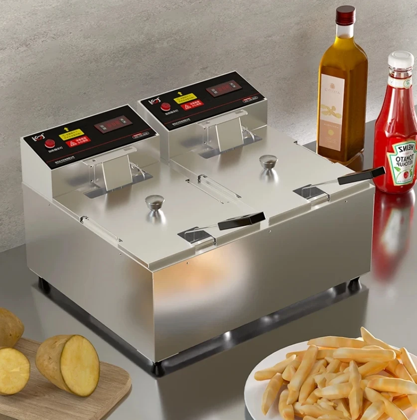 Factory Professional Commercial Electric Potato Deep Fryer for Fried Chicken Shop Fast Food Restaurant