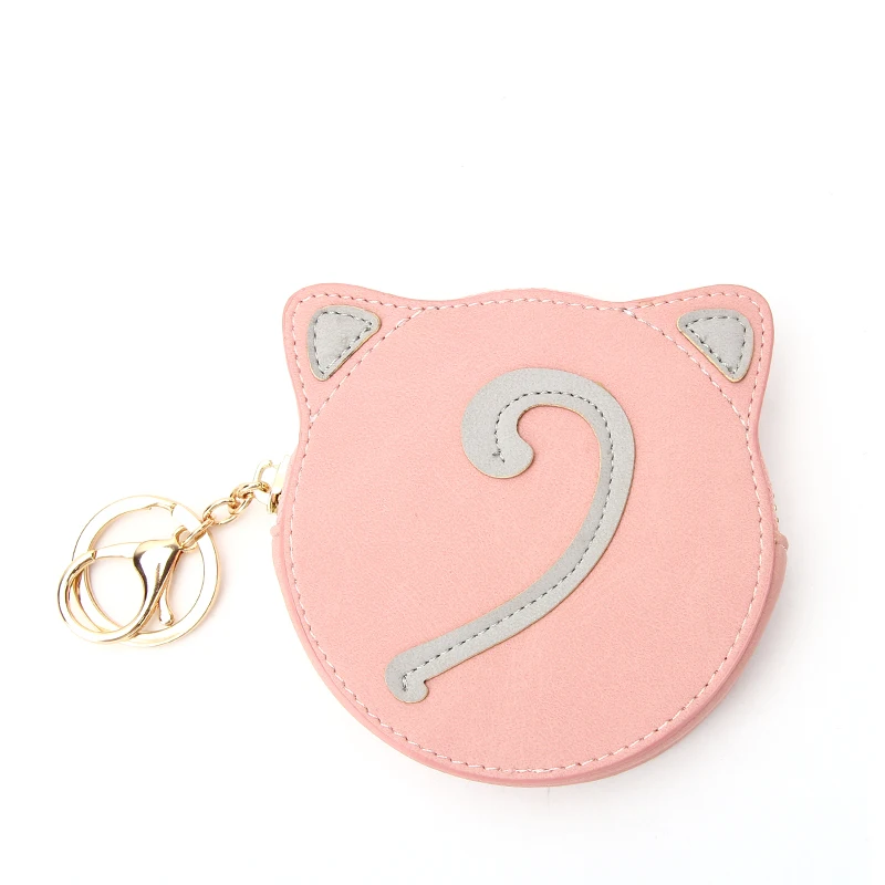 Cute Cat Pattern Short Purses for Girls Fashion Design Coin Purses Ladies Mini Wallet
