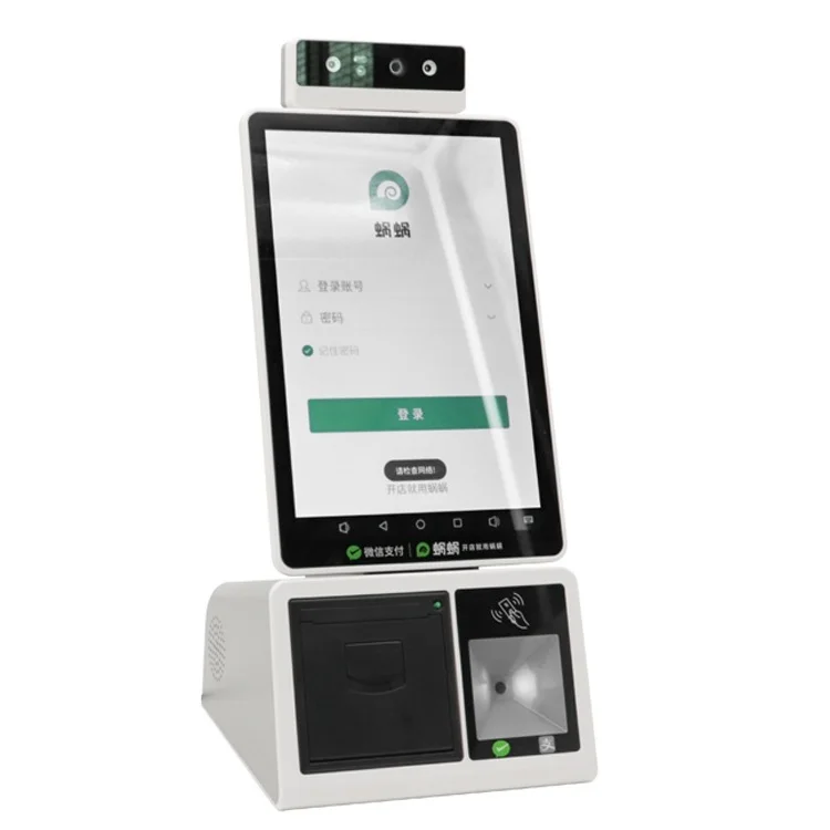 Hot Selling 10.1inch All In One Touch Android Payment terminal Restaurants Self Ordering Kiosk self payment machine free SDK