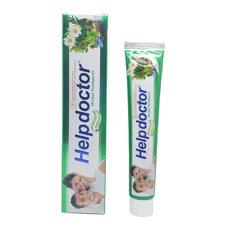 75ml natural herbaceous essence herbal extract whitening toothpaste for pain teeth