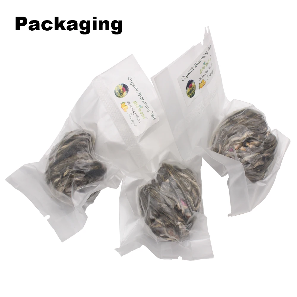 Factory Price Handmade Bloom Tea Ball, Jasmine Fairy, Chinese Blossom Flowering Tea With Different Types Blooming Tea