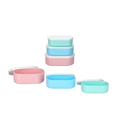 Plastic lunch box with lid for students with lunch food storage container lunch storage box