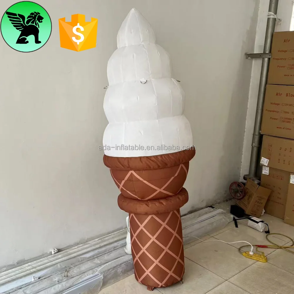 6.56ft Event Decoration Inflatable Food Replica Customized Party Inflatable Ice Cream Model For Advertising A10625