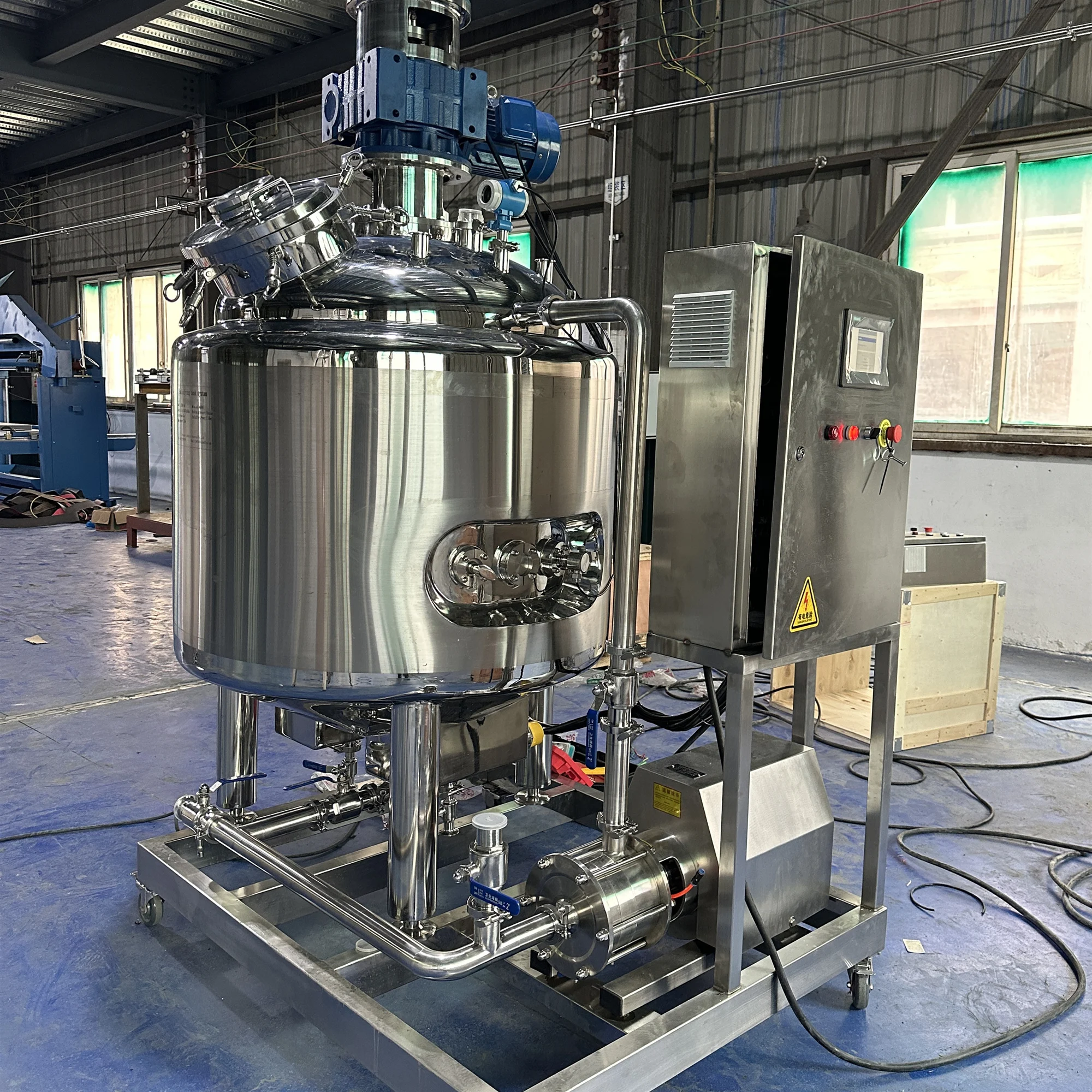 Vacuum Homogenizer Paste Mixing Tank Body Lotion and Cream Making Machines