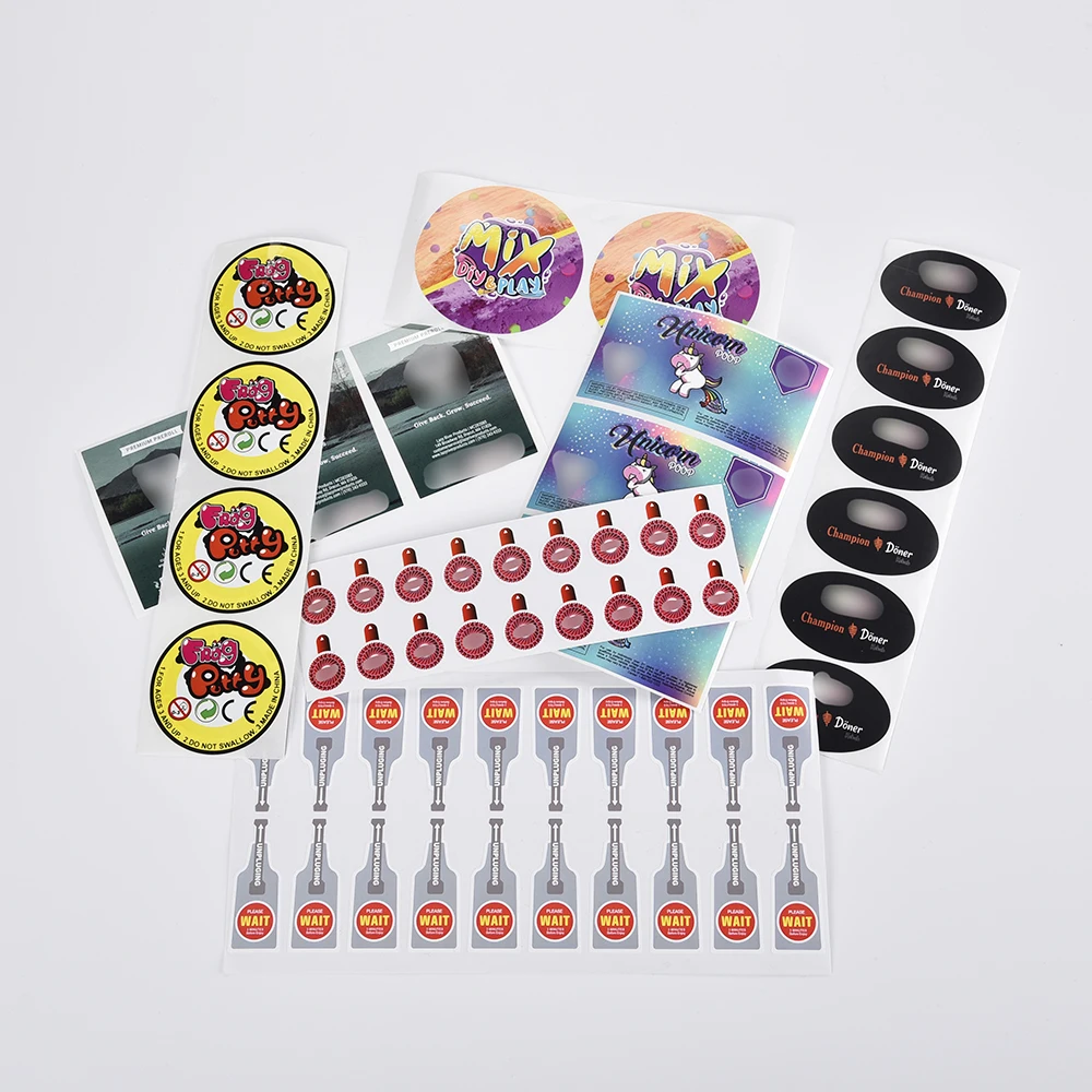 Wholesale Printed Packing Tape Label Logo Adhesive Roll Labels Stickers For Enhance Product Appeal