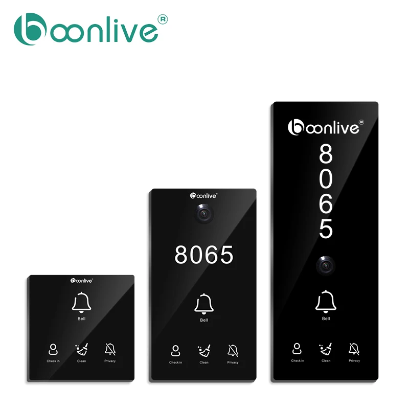 Boonlive Hotel Management System Software Switch Room Status Touch Sensor Low Voltage Room number with DND