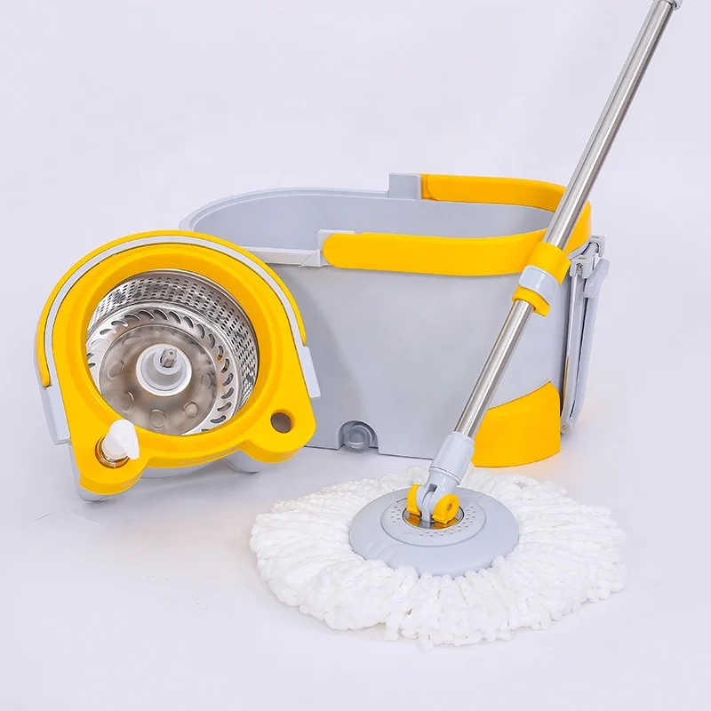 Easy life cleaning products hand press 360 rotating spin microfiber mop floor with