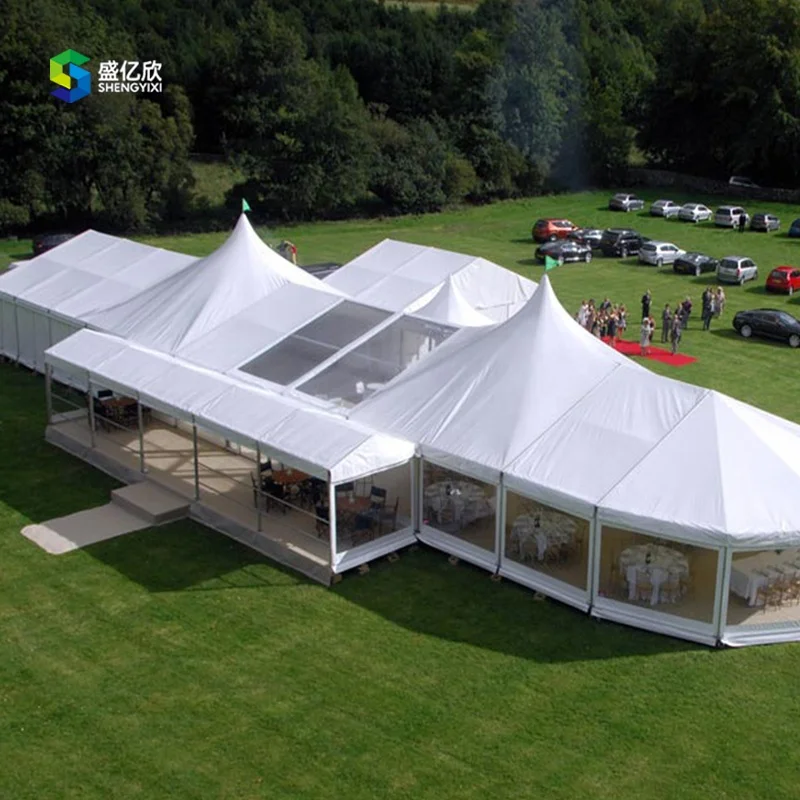 Factory Customized Size Party Tent Long Span Aluminum Transparent Wedding Tent for Event