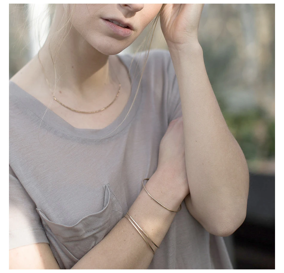 Top 10 sellers amazon Wholesale Classic Multilayers Cuff 316 L Stainless Steel Gold Plated Jewelry Bracelet Bangle Women