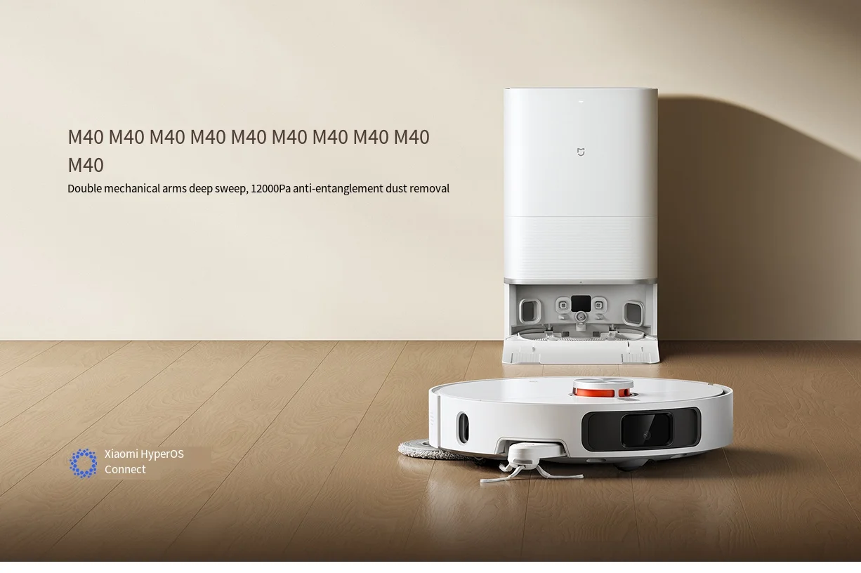 For Mijia Robot Vacuum M40 CN Version High temperature washing and baking Double manipulator Mijia APP Control Mihome supplier