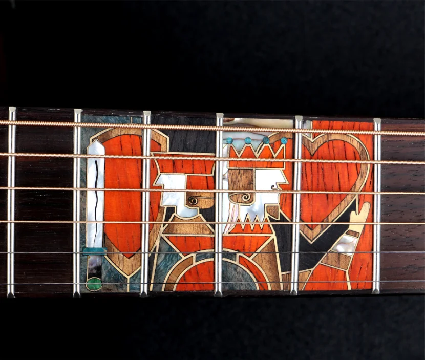 Top quality full solid 41 inch electric acoustic guitar King series