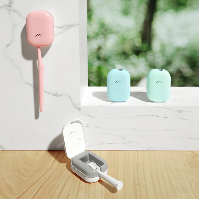 New arrival personal multi function mini portable uv sterilizer toothbrush box with heat