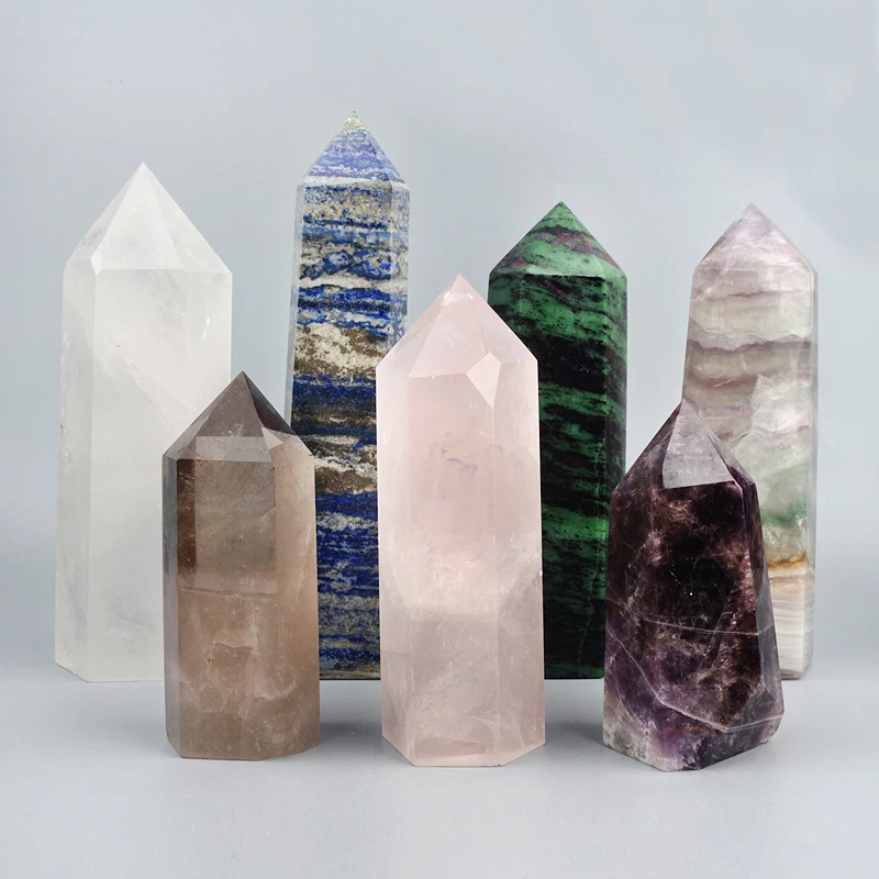 Factory Price Variety Natural Crystal Point Big Crystal Tower for Decoration