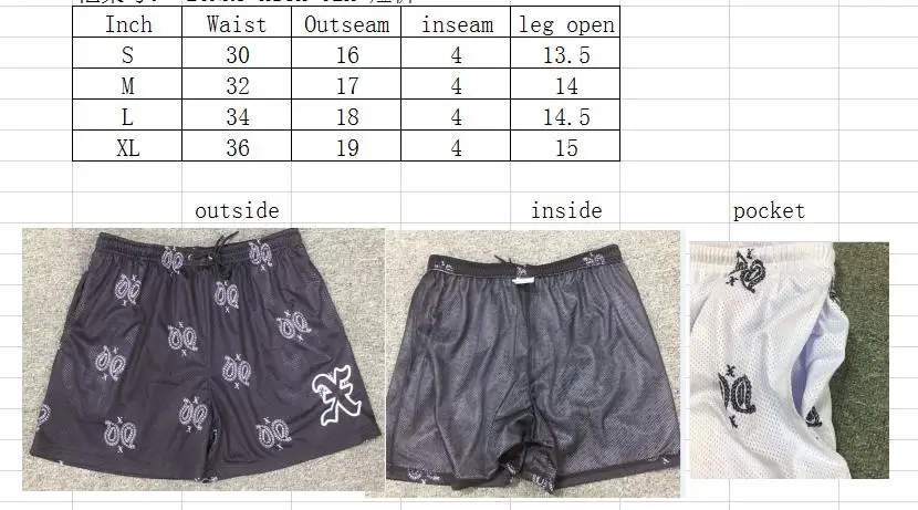 wholesale Men Letter Graphic Drawstring Waist high quality mens mesh shorts basketball shorts 5 inch with drawstring