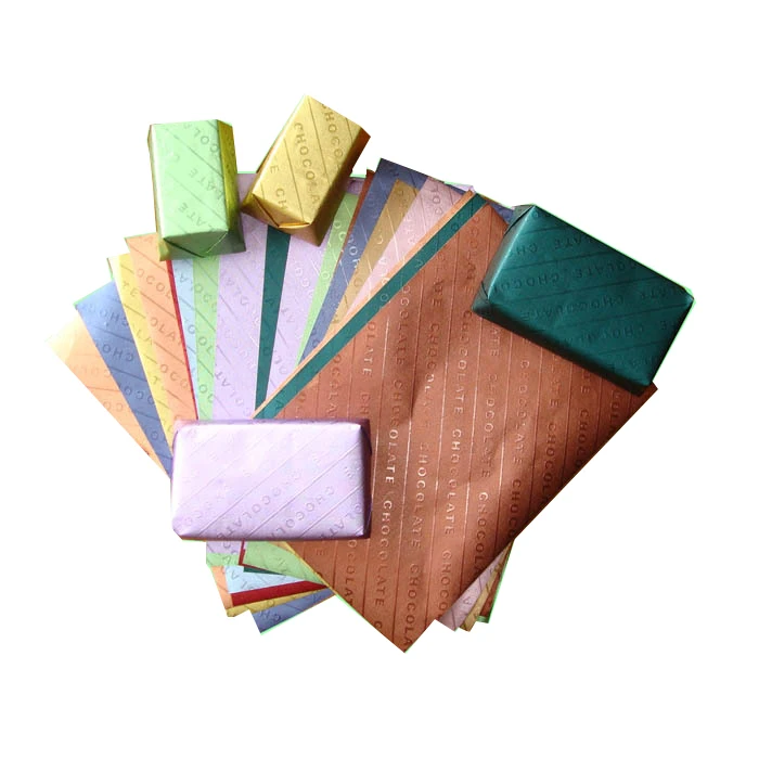 Индивидуальные листы для обертывания шоколадной алюминиевой фольгой