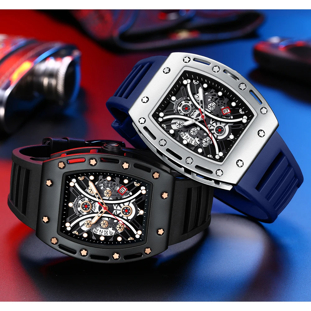 Sports Top Brand Luxury Male Quartz Business Clock MINI FOCUS Watch Fashion Casual Wristwatch Chronograph mini focus watch men