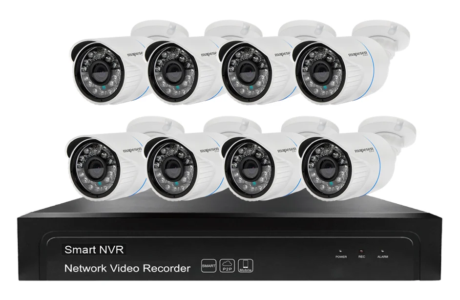 H265 системы видеонаблюдения HD 5mp 8-канальный сетевой видеорегистратор камера Poe Nvr