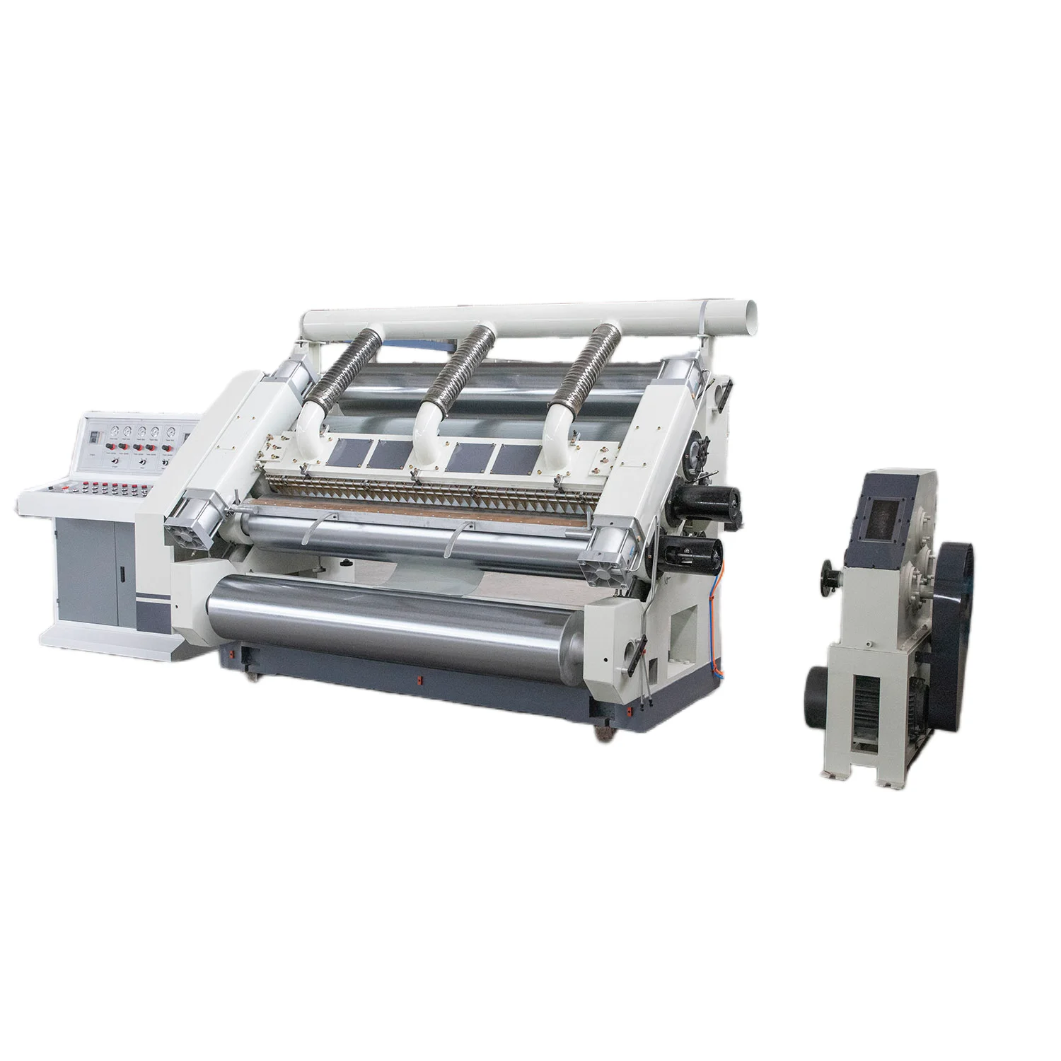 1200-1800mm Corrugated Machine Single Facer For Corrugated Cardboard Production Line