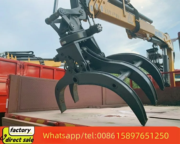 Hot sale Sinotruk HOWO truck mounted grab crane truck mounted brick grabber crane for sale