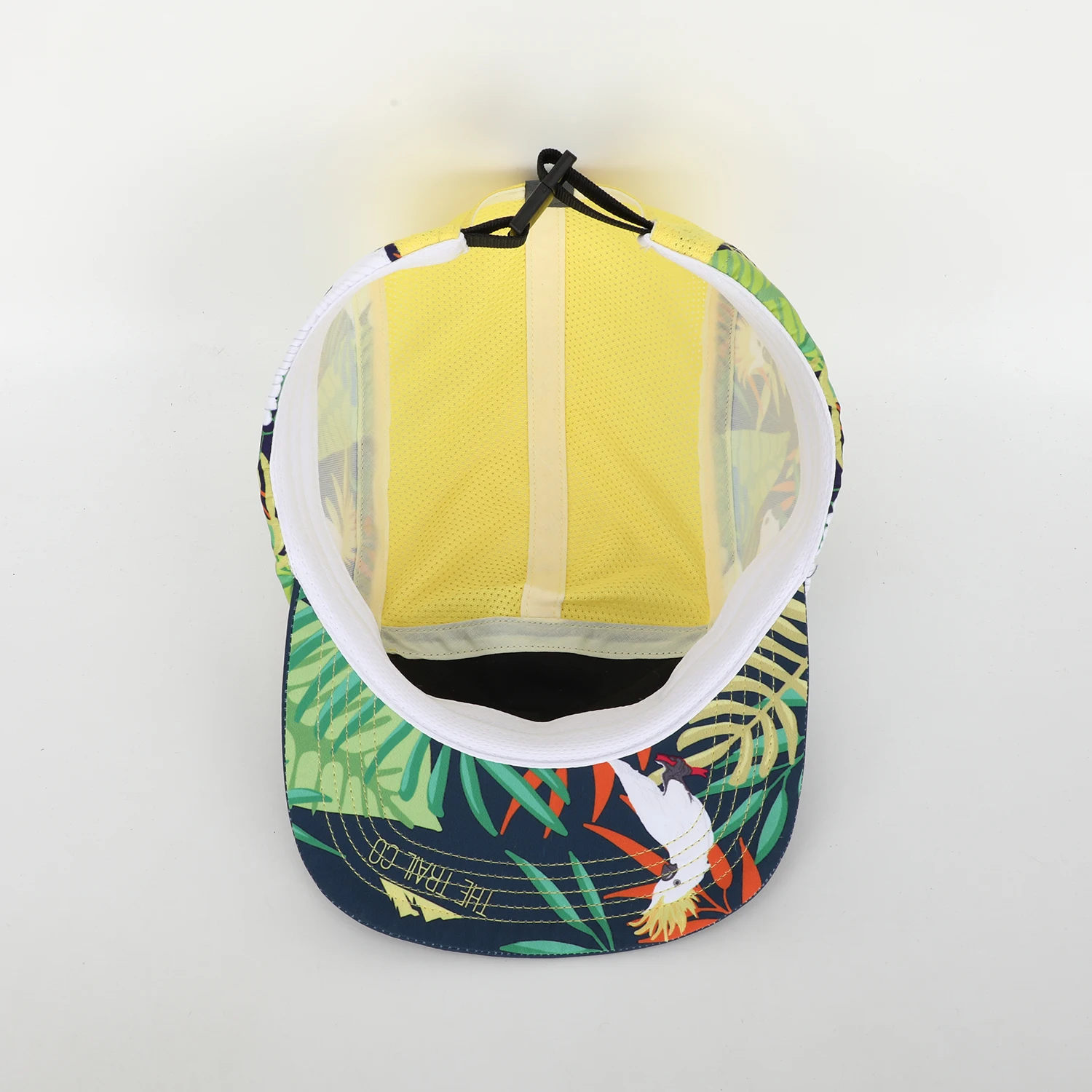 OEM Custom Design Rubber Printed Logo All Over Printing 5 Panel Camp Cap,Sports Running Camper Hat,Lightweight Camping Cap