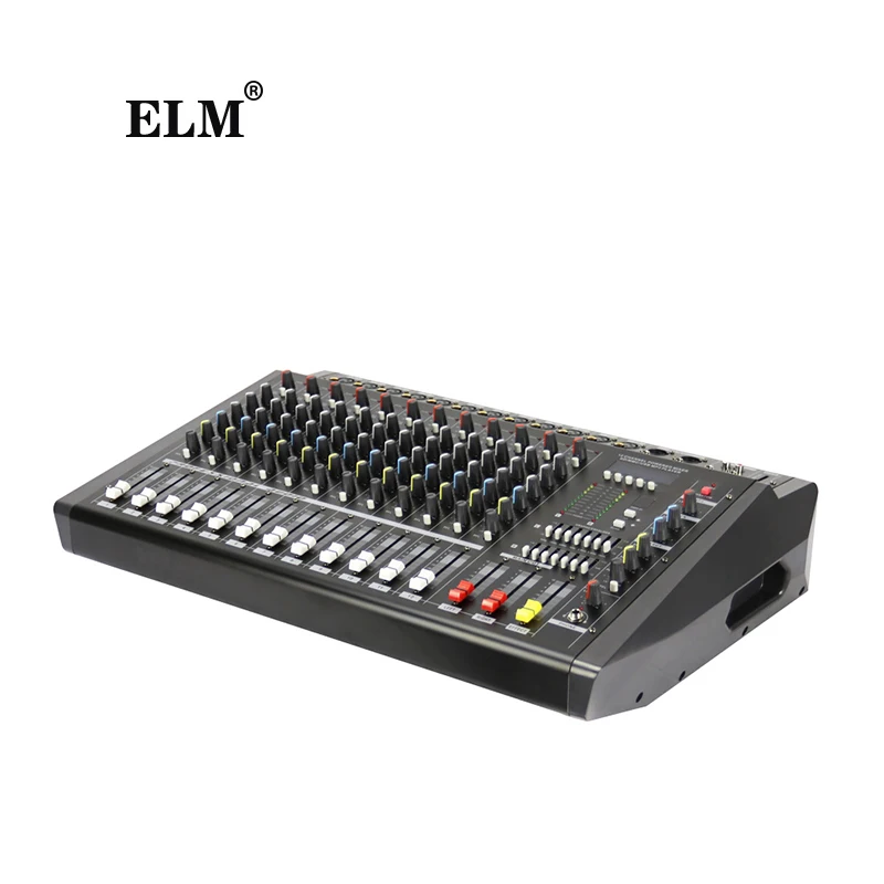 12 channel Professional Sound Equipment 350W 16 DSP stereo power mixer amplifier