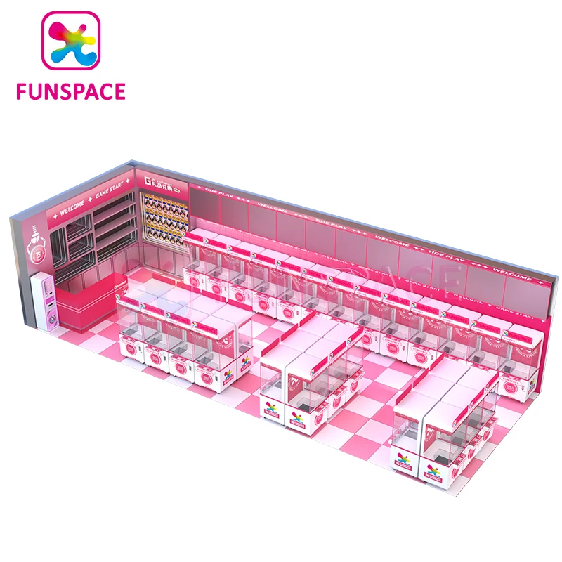 Funspace Wholesale Gift Doll Idea Shop Mini Claw Machine Coin Operated Gashapon Plush Toy Vending Machine