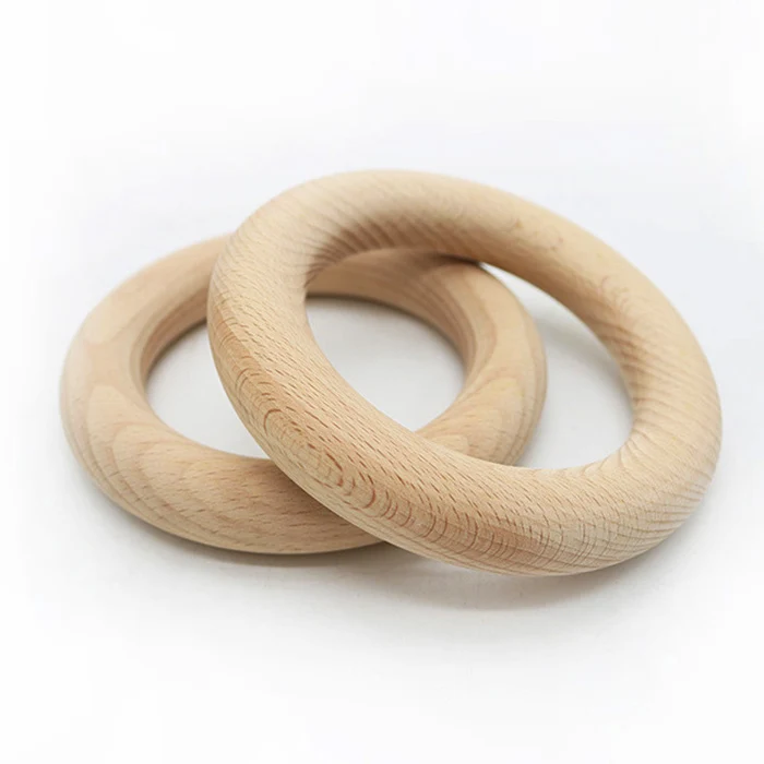 80mm Wood Rings Heavy Duty Wood Circles, Macrame Craft Circles for Party, Home Decor & DIY Making