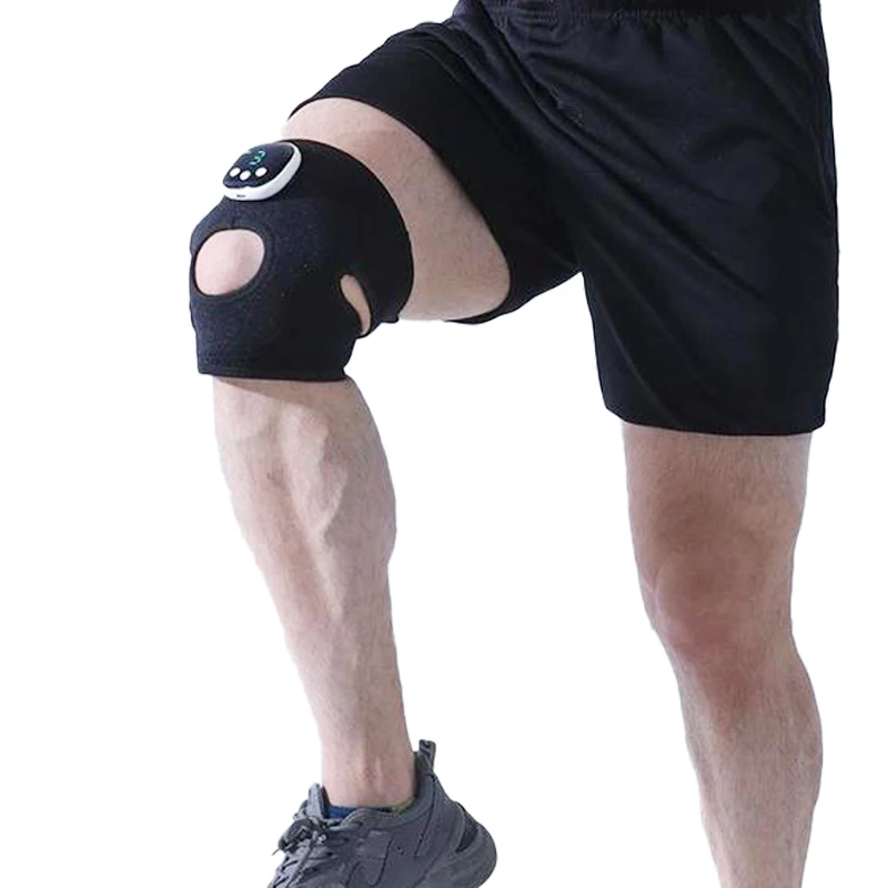 Lightweight EMS TENS fitness electronic pulse knee massager electric pulse brace support relieving sore muscles