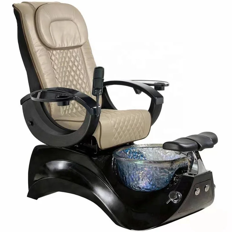 Hot Sale Luxury Pu Leather Beauty Salon Nail Pedicure Chair With Foot Spa Massage