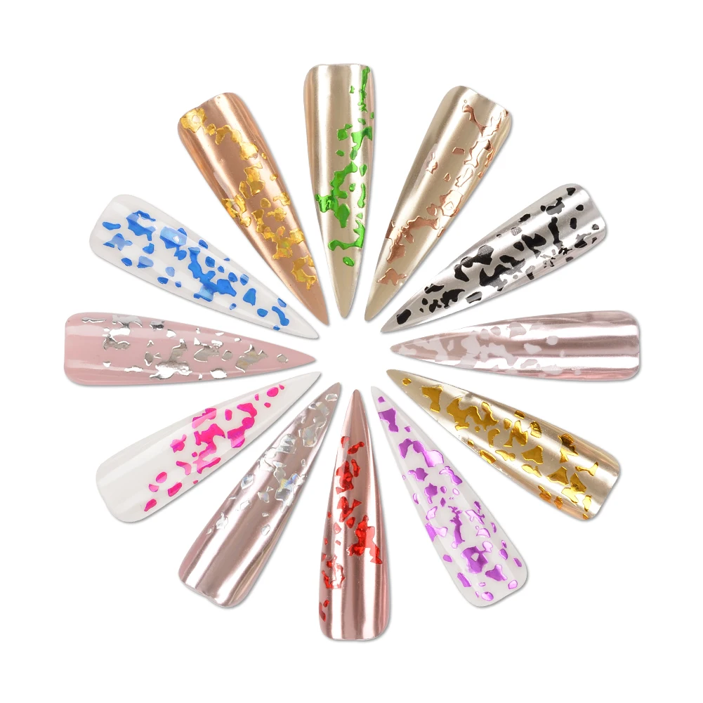 Hot sale nails accessories 12 colors spots nail art sticker for nail supplies