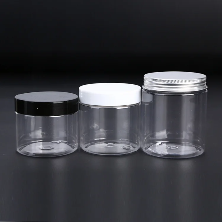 empty plastic jar for food packaging jar plastic container large size PET plastic jars with screw lids for food