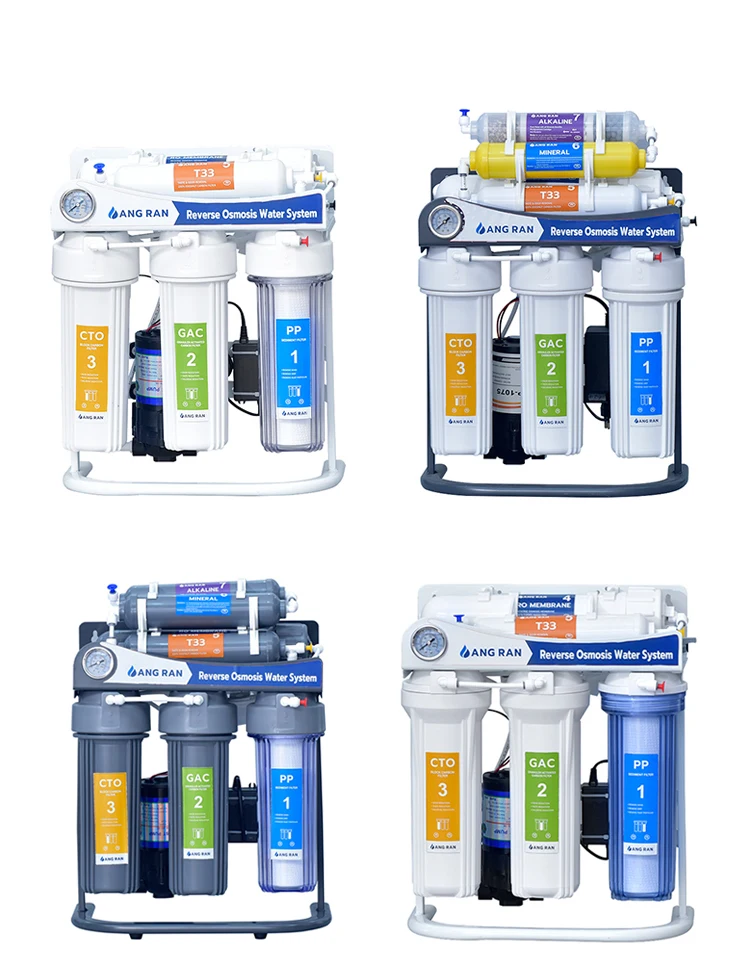 High Technology RO Water Treatment Purifier 400GPD Reverse Osmosis Water Filter System Machine ABS Material 28 Ce Cb Rohs Safety