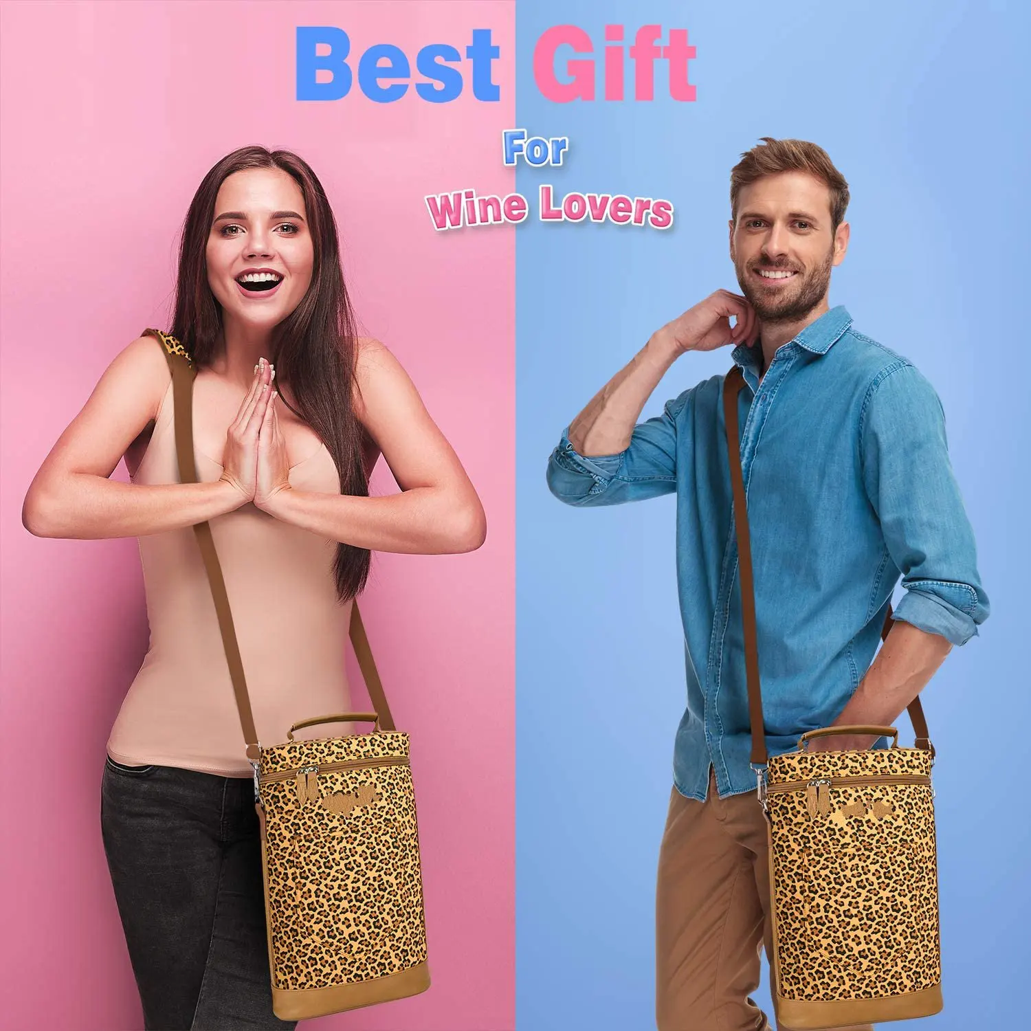 Picnic Wine Tote Carrier Insulated Padded Versatile Cooler Bag for Travel Restaurant Wine Tasting Party Great