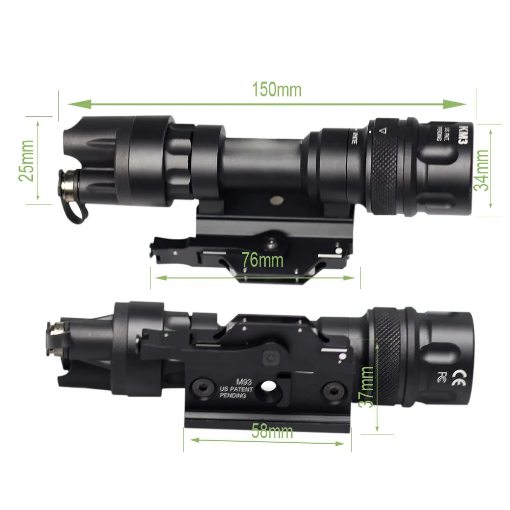 Weapon Light LED M952V Flashlight with Remote Pressure Switch Tactical Outdoor Scout Lights SOTAC GEAR