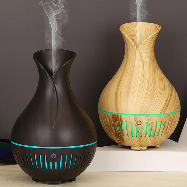 AUTO OFF USB Aroma air diffuser wood Ultrasonic air humidifier Essential oil Aromatherapy cool mist maker for home