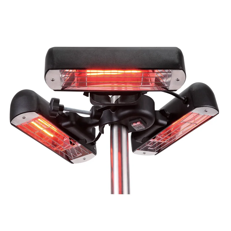 4X450W Outdoor electrical Patio heater with Ruby Lamp  fitted to 25-50mm pole