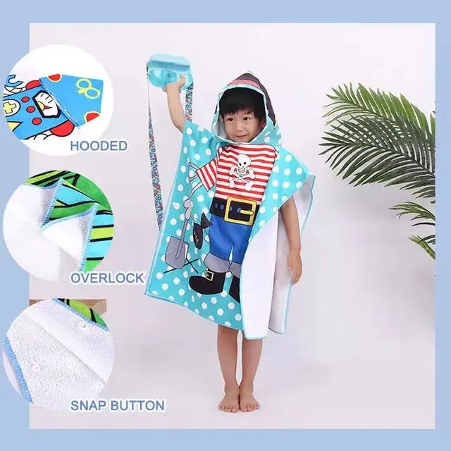 Aoruini Microfiber Coral Velvet Fleece Baby Children Bath Towel