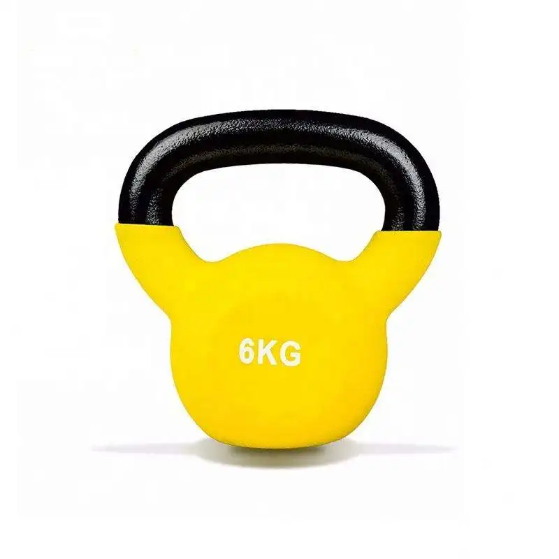Cheap High Quality Fitness Bodybuilding KG LB Cast Iron Vinyl Dipping/Neoprene Kettlebell