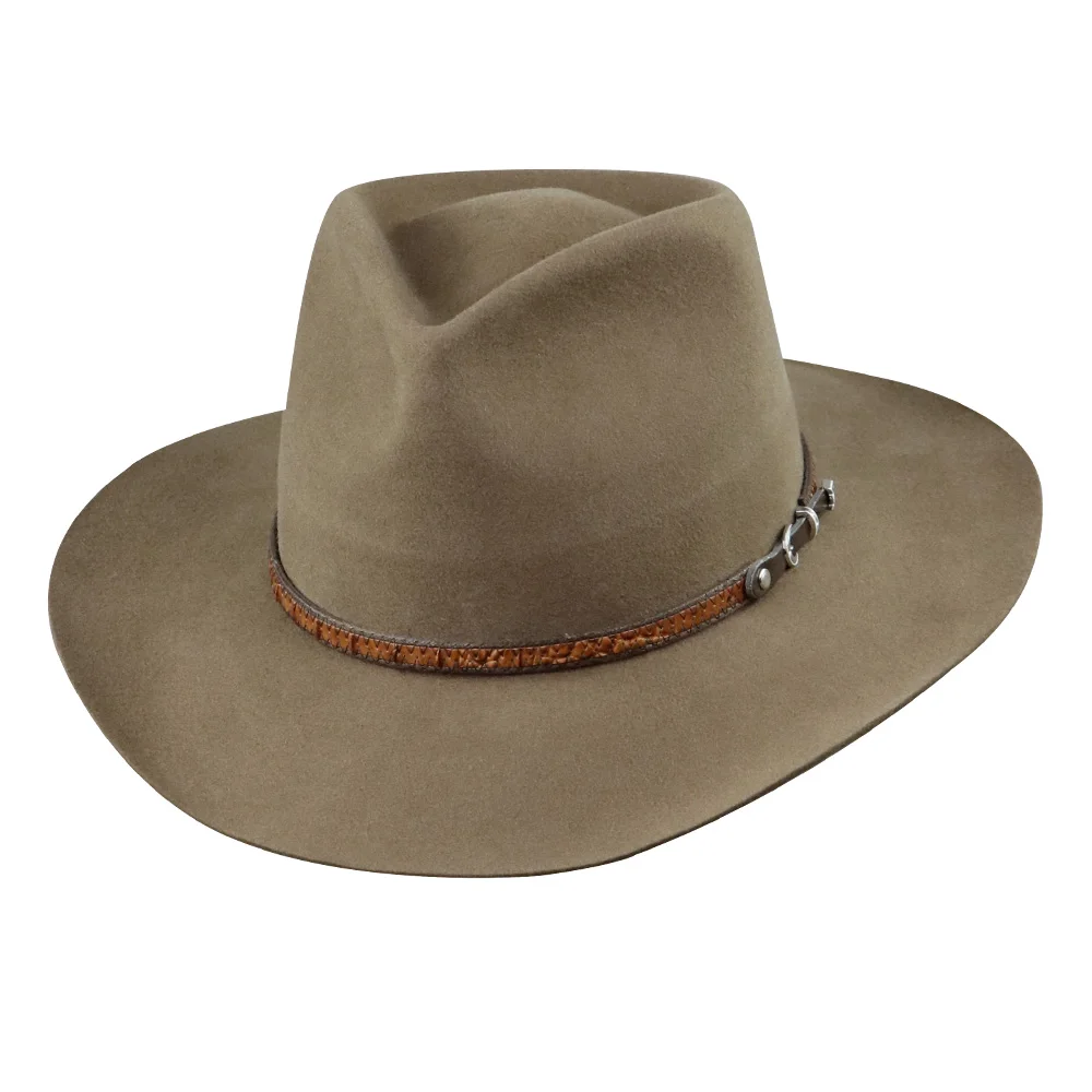 Lihua Specializes In Manufacturing Wool Felt Hat Belt Fedora Hat